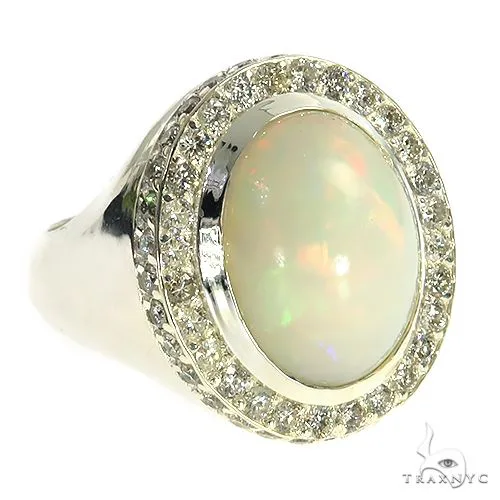 MARYAM - For Him Factory (Mass Production) Silver Opal Ring 67338 – Ring