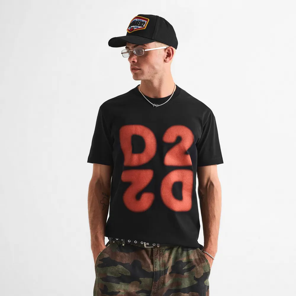 DSquared2 DSQ D2 Logo Tee Sn64 detail 3