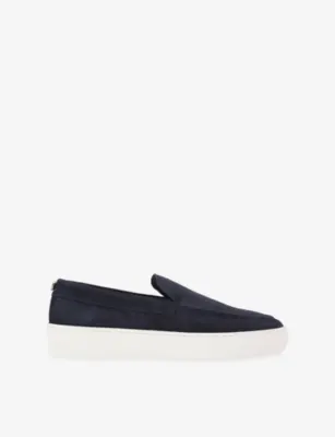 STEVE MADDEN Leyton Suede Loafers - Beige - EUR 46 / 12 UK MEN in NAVY – Mens | Loafers
