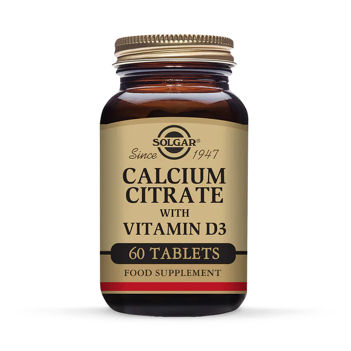 Solgar Calcium Citrate with Vitamin D3 60 Tablets