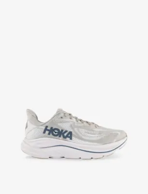 DECKERS HOKA Clifton 10 Mesh Trainers - 7.5 in PUTTY GROUT – Mens | Trainers | Lace up trainers