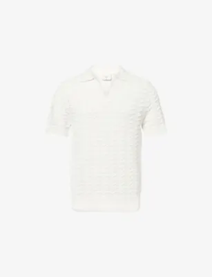 CHE Ripple Wave Knitted Polo Top