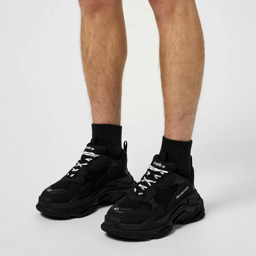 Balenciaga Triple S Trainers in Black, additional product view 2
