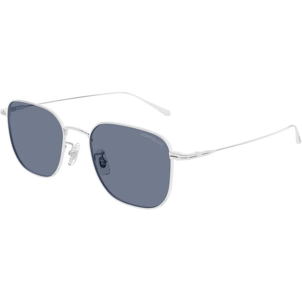 Montblanc Men's MB0477SA Rectangle Sunglasses