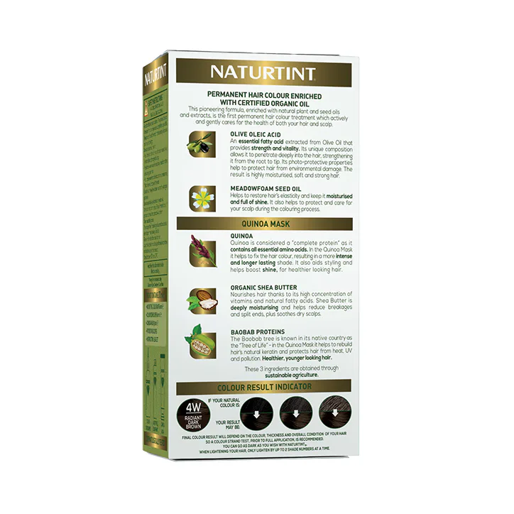 Naturtint Permanent Hair Colour Gel 4W (Radiant Dark Brown) detail 2