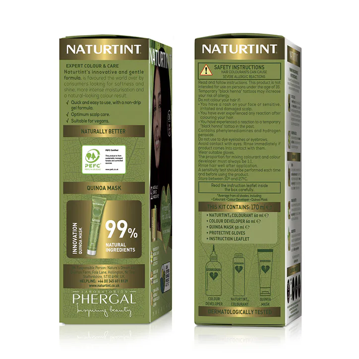 Naturtint Permanent Hair Colour Gel 4W (Radiant Dark Brown) detail 3