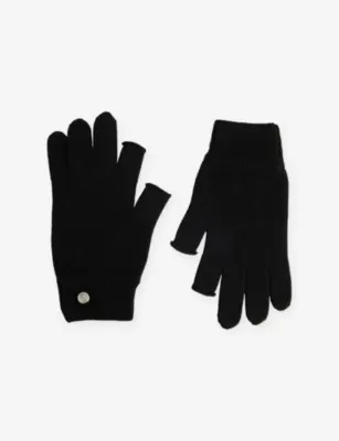 RICK OWENS Touchscreen Knitted Wool Gloves