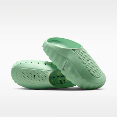 Nike Mind 001 Men's Pregame Mules - Cucumber Calm/Black/Barely Volt in Cucumber Calm/Black/Barely Volt – Nike men's and unisex