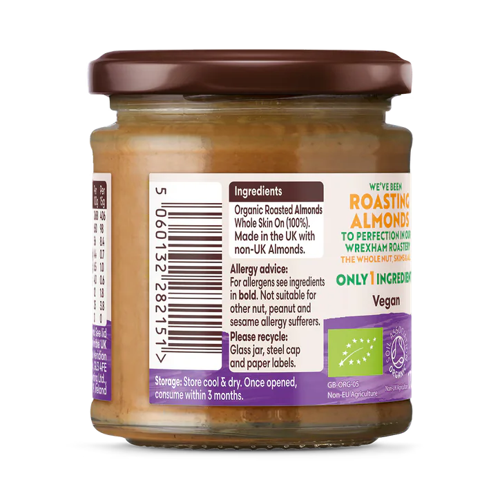 Meridian Organic Almond Butter 170g, additional product view 3