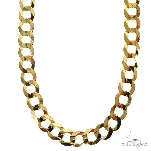 JALGAS - ROYAL CHAIN GROUP Mens 14k Solid Yellow Gold Curb Link Chain 22 Inches 5.6mm 47117 in Yellow – Chain