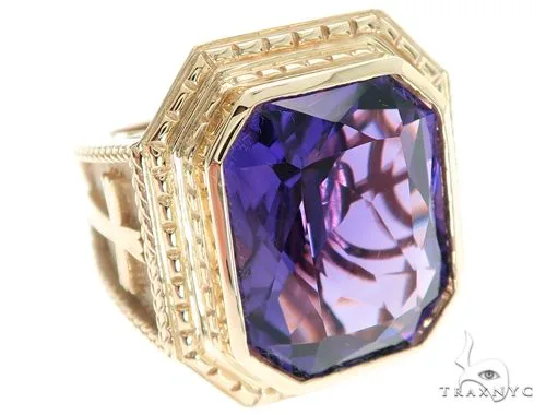 RINA - For Him FACTORY 14K Yellow Gold Holy Amethyst Ring 63353 in Rose Gold / 9 – Ring