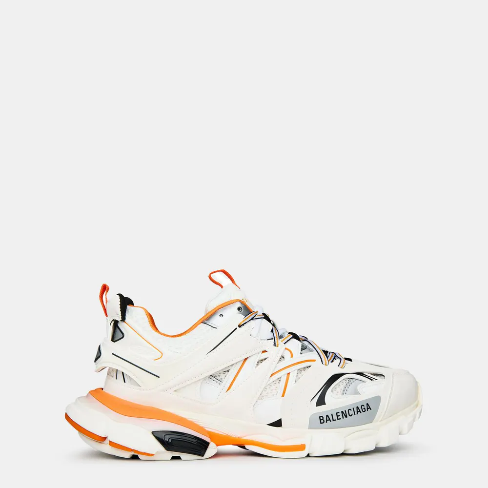 Balenciaga Track Runners in Blanc/Orng 9059 – Footwear