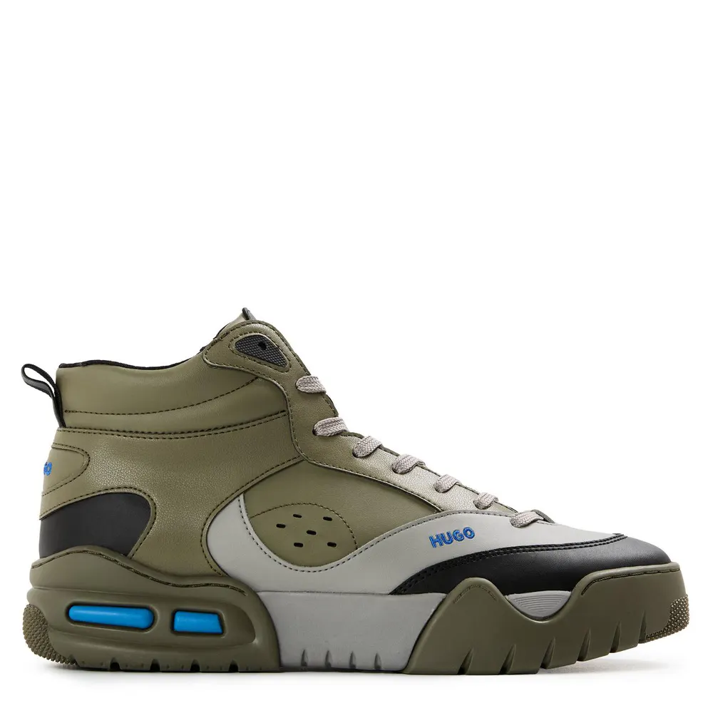 Hugo Men's Kedge Hito Napu Casual Trainers in Open Grey – Footwear