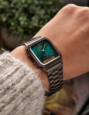 CASIO AQ-230EGG-3AEF Stainless-Steel and Resin Quartz Watch detail 2