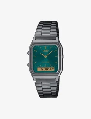 CASIO AQ-230EGG-3AEF Stainless-Steel and Resin Quartz Watch