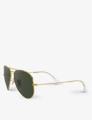 RAY-BAN RB3025 Aviator acetate sunglasses detail 3