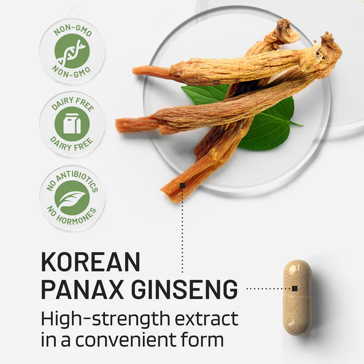 PharmaZen Korean Panax Ginseng Extract 60 Capsules, additional product view 3