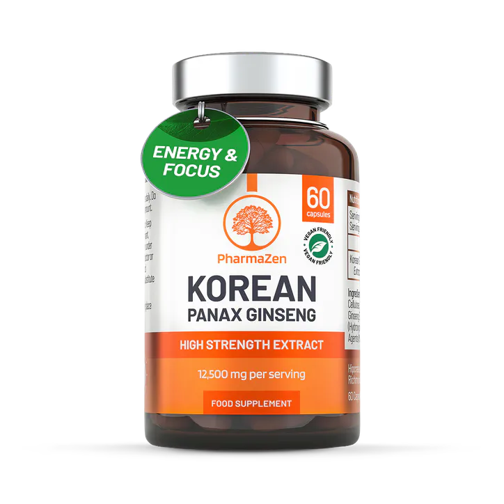 PharmaZen Korean Panax Ginseng Extract 60 Capsules – Vitamins & Supplements > Herbal & Licensed Remedies > Ginseng & Guarana > Ginseng