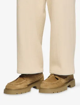 SANDRO Lace-Up Suede Boat Shoes - EUR 40 / 6 UK MEN in SAND, additional product view 2