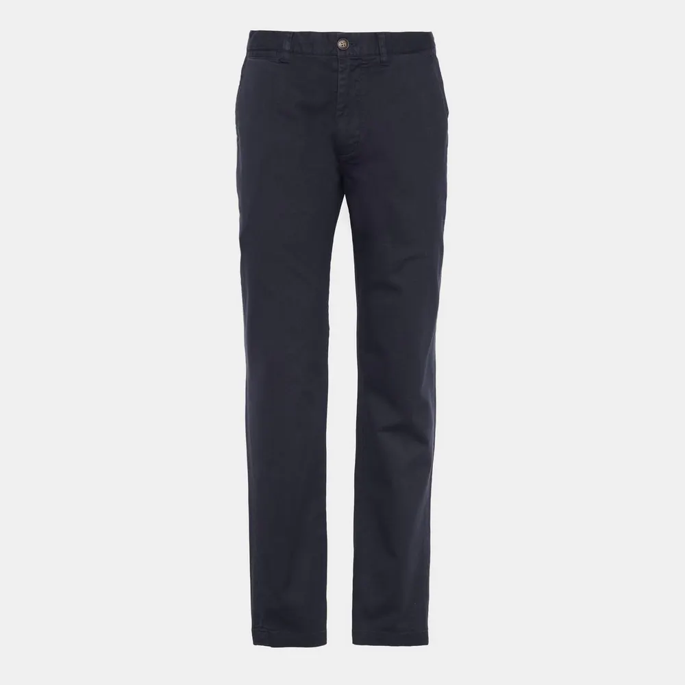 Barbour Washed Stretch Tailored Trousers in Dark Navy NY74 – Clothing