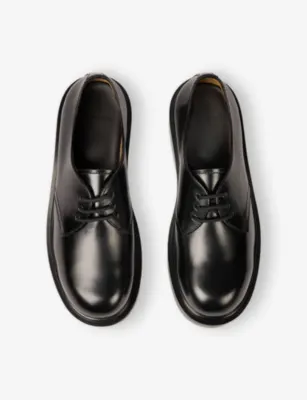 SANDRO Round-Toe Patent-Leather Derby Shoes - EUR 40 / 6 UK MEN in BLACK, additional product view 2