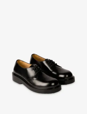 SANDRO Round-Toe Patent-Leather Derby Shoes - EUR 40 / 6 UK MEN in BLACK, additional product view 3