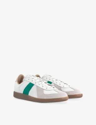 ADIDAS BW Army Suede and Leather Trainers - EUR 42.5 / 8.5 UK MEN in WHITE POWER GREEN OF, additional product view 3