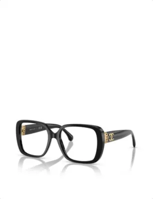CHANEL Square-frame acetate sunglasses detail 2