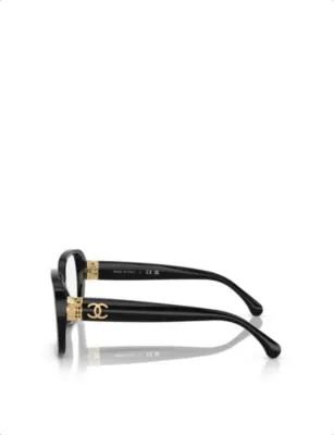 CHANEL Square-frame acetate sunglasses detail 3