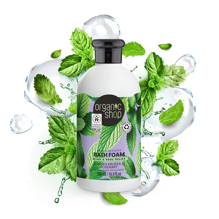 Organic Shop Melissa & Rosemary Skin Elasticity Bath Foam 500ml detail 2