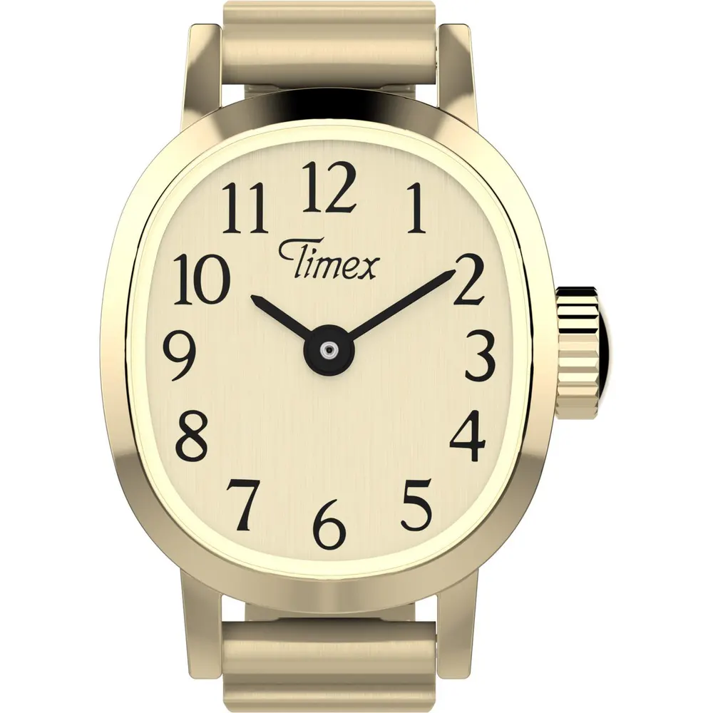 Timex Cavatina Ring Quartz Analogue Watch in Champagne – Accessories