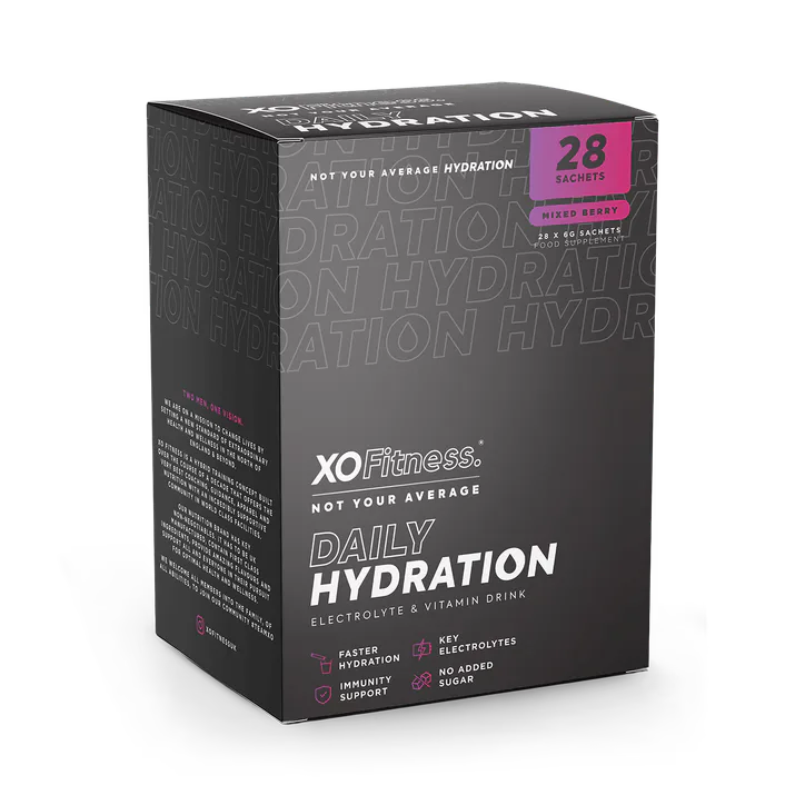 XO Fitness Hydration Sachets - 28 Pack - Mixed Berry