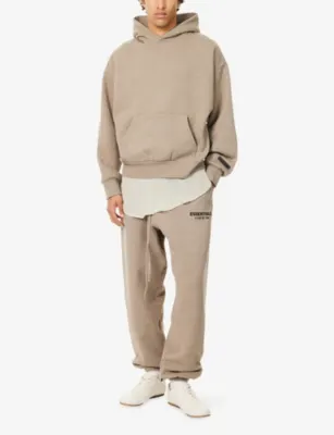 FEAR OF GOD ESSENTIALS Always On Logo-Print Cotton-Jersey Jogging Bottoms detail 2