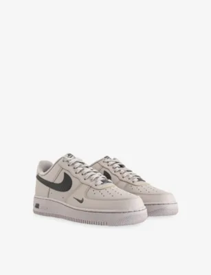 For Him Air Force 1 Leather Trainers - EUR 40 / 6 UK MEN in COLLEGE GREY NEWSPRI, additional product view 3
