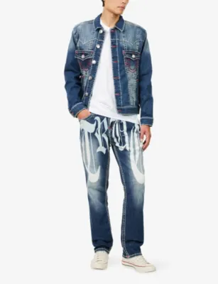 TRUE RELIGION Graphic-Print Bobby Denim Jeans detail 2