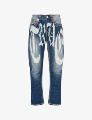 TRUE RELIGION Graphic-Print Bobby Denim Jeans