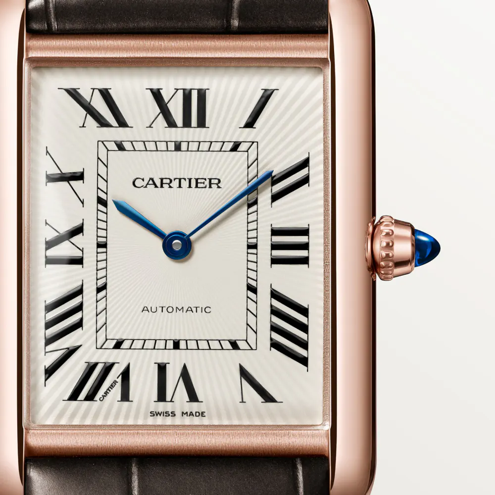 Cartier Tank Louis Cartier watch, large model, mechanical movement with automatic winding detail 3