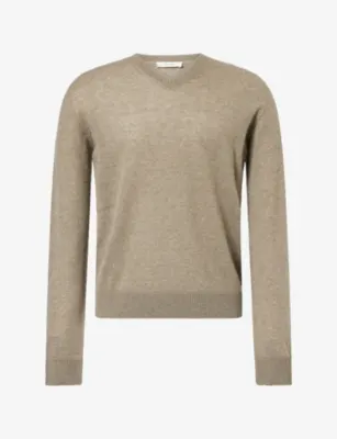 THE ROW Thamm V-Neck Cashmere Jumper