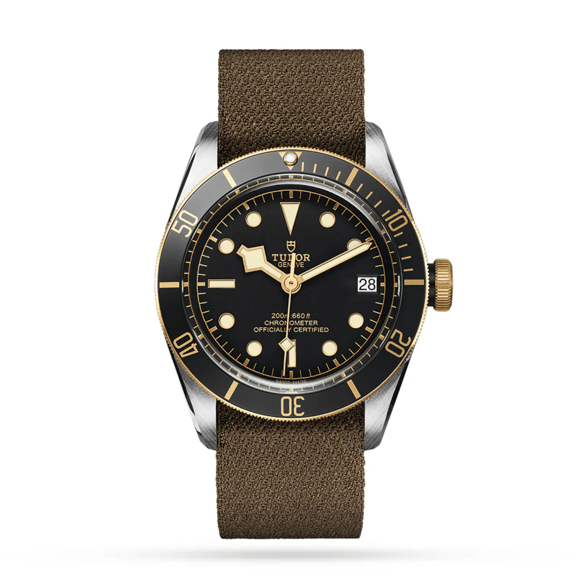 Tudor Black Bay S&G 41mm Steel Case Fabric Strap