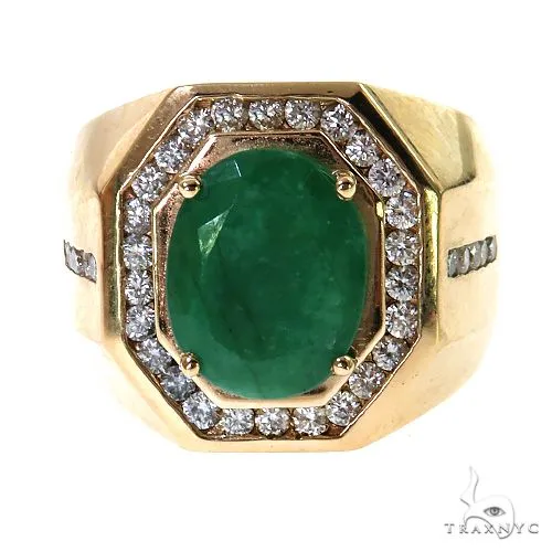 RINA - For Him CUSTOM Verdant Valor Men's Emerald Ring 69588 in Rose Gold / 8 – Ring