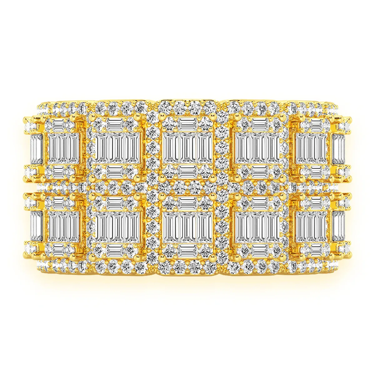 For Him Baguette Border Diamond Ring in Rose Gold / Lab Grown Diamond – Ring