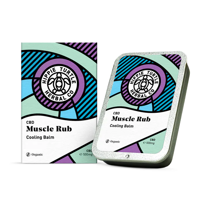 Hippie Turtle Herbal Co Cooling CBD Muscle Rub 500mg 40g