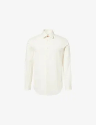PAUL SMITH Pinstripe Long-Sleeve Cotton-Blend Shirt