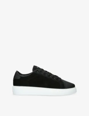 ARNE Mid Court Suede Trainers - EUR 40 / 6 UK MEN in BLK/WHITE – Mens | Trainers | Lace up trainers
