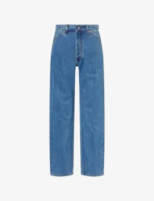 DRAKES Wide-Leg Denim Jeans