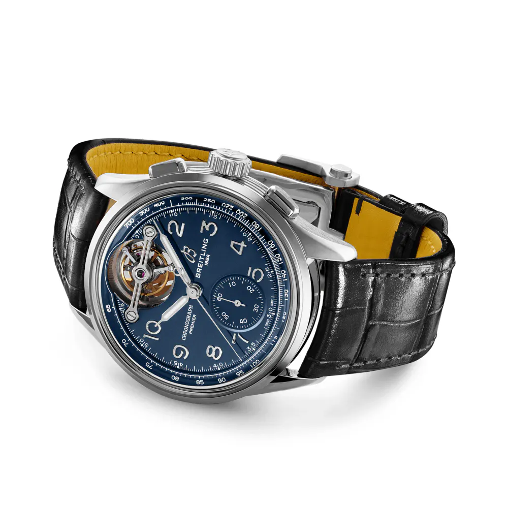 Breitling Premier B21 Chronograph Tourbillion Willy 42 Watch in Blue, additional product view 3