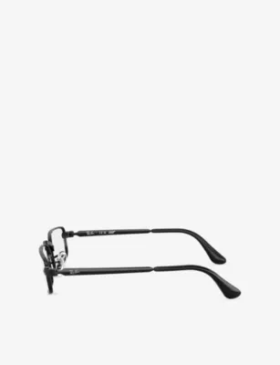RAY-BAN RB3927V Rectangle-Frame Metal Optical Glasses detail 2