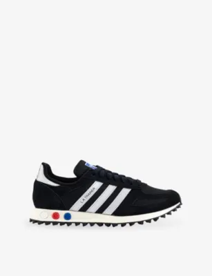 ADIDAS LA Trainer OG Woven and Suede Trainers - EUR 45.5 / 11.5 UK MEN in CORE BLACK SILVER ME – Mens | Trainers | Lace up trainers