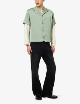 FOUND Mid-Rise Flared Denim Jeans in VINTAGE BLACK, additional product view 2