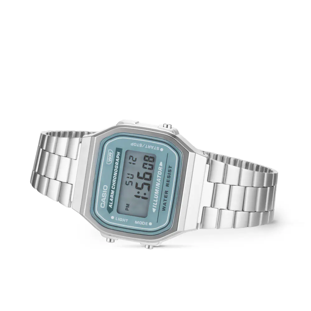 Casio Iconic A168 Mens Watch in Grey, additional product view 2
